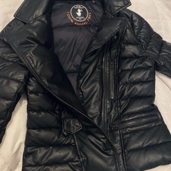Save The Duck Faux Leather, XS Moto Jacket - Picture 4 of 12